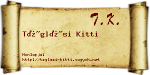 Téglási Kitti névjegykártya